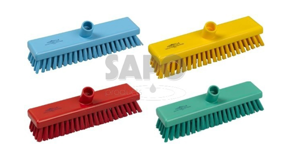 Werken met kleurcodering van schoonmaakgereedschap